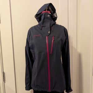 Marmot Women's Black Jacket with Pink Accents